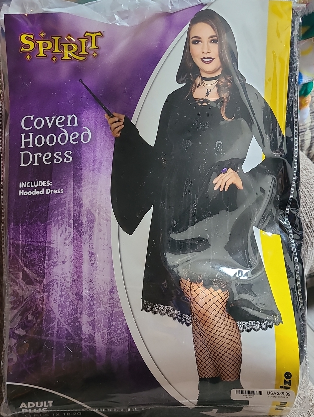 Spirit Coven Hooded Dress Costume Plus Size